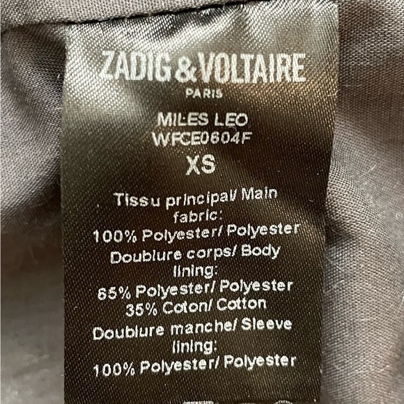 Zadig and Voltaire Teddy faux fur camo xs - Picture 7 of 8